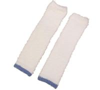 DSFIHJO Rodilleras Calcetines largos de lana Coral for mujer, medias cálidas y gruesas hasta el muslo, calentador piernas, calcetín alto for dormir en casa, invierno(White)