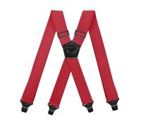 DSFIHJO Tirantes para pantalones hombre Tirantes de moda for hombre con ganchos, elásticos y ajustables, for pantalones casuales Tirantes elásticos para pantalones hombre(Red)