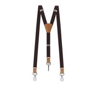 DSFIHJO Tirantes para pantalones hombre Tirantes vintage for hombre, con 3 ganchos, for pantalones casuales, de cuero, ajustables Tirantes elásticos para pantalones hombre(GREY)