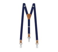 DSFIHJO Tirantes para pantalones hombre Tirantes vintage for hombre, con 3 ganchos, for pantalones casuales, de cuero, ajustables Tirantes elásticos para pantalones hombre(BLUE)