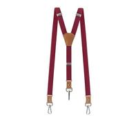 DSFIHJO Tirantes para pantalones hombre Tirantes vintage for hombre, con 3 ganchos, for pantalones casuales, de cuero, ajustables Tirantes elásticos para pantalones hombre(PINK)