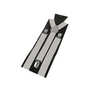 DSFIHJO Tirantes Traje Hombre Tirantes elásticos ajustables con clip for hombre y mujer, de 2,5 cm ancho Ajustable(Gray)