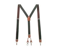 DSFIHJO Tirantes Traje Hombre Tirantes elásticos ajustables for hombre, con 4 ganchos en forma de Y, 2,5 cm ancho, for camisa y pantalón Ajustable(Green)