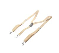 DSFIHJO Tirantes Traje Hombre Tirantes elásticos de poliéster for hombre y mujer, 100/120 cm largo, con ganchos 2,5, for camisa adulto, largos altos Ajustable(100cm Khaki)