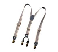 DSFIHJO Tirantes Traje Hombre Tirantes retro unisex for hombre, 2/2,5 x 120 cm, 4 clips, tipo Y, con correa elástica, accesorio informal, suspensorio masculino Ajustable(Blue-25mm)