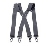 DSFIHJO Tirantes Traje Hombre Tirantes unisex for adultos de 2,5 cm ancho, con 4 ganchos, ajustables, elásticos, espalda en X, for mujer, color liso Ajustable(Gray)