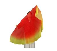 DSFIHJO Velo de Abanico de Espina de Pescado, cartílago de Gran tamaño, Accesorios de Baile fluidos, Puesta en Escena, Evento, espectáculo, Disfraz(Color 9,95cm)
