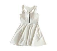 DSFIHJO Vestido Deportivo Vestido Deportivo for Mujer, for Yoga, Golf, Correr, Tenis, con Pantalones Cortos incorporados, Falda Deportiva Vestido Padel Mujer(White,M)