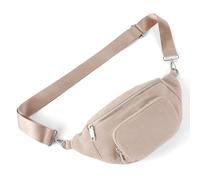DSGUTWO Riñonera de mezclilla para mujer, bolsa de dinero de viaje, bolsa de pecho, riñonera de moda para correr, deportes al aire libre, senderismo, Caqui, Talla única