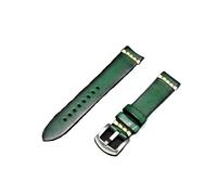 DSHDFJ - Correa de piel auténtica retro vintage para reloj, 18 mm, 20 mm, 22 mm, 24 mm, accesorios únicos de cuero vacuno, 20mm, Acetato, No es una piedra preciosa