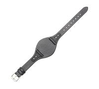 DSHDFJ Última pulsera de cuero de encanto 18 mm reloj de reloj de moda de moda compatible con fósiles ES3616 ES3838 ES4114 Banda con estera de barra de liberación rápida(Black,18mm Silver buckle)