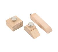 dsheng Bloque de lijado de madera, mango cómodo, bloque de papel de lija de madera, madera de haya de acero inoxidable para pulir para moldear