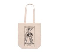 DSHIRT14 Bolso Tote Bag con fuelle - Tarot de Marseille XI La Force La Force Bolsa Simbólica, símbolo de coraje gentil y resiliencia - Bolsa resistente - Asas largas 70 cm