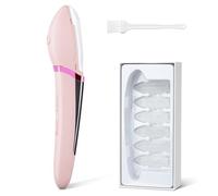 DSHKISK Sonic Dermaplane - Maquinilla de afeitar facial para mujer, suave, impecable, removedor de pelusas de melocotón, exfoliante, recargable, 3 velocidades ajustables con luz LED