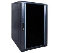 DSIT 18HE - Armario para servidores (19", con puerta de cristal, 600 x 800 x 1000 mm), color negro
