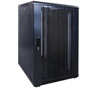 DSIT 18HE - Armario para servidores (19", Puerta Frontal Perforada, 600 x 800 x 1000 mm), Color Negro
