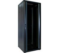 DSIT 32HE - Armario para servidores (19", con puerta de cristal, 600 x 600 x 1600 mm), color negro