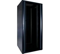DSIT 37HE - Armario para servidores (19 Pulgadas, con Puerta de Cristal, 800 x 800 x 1800 mm), Color Negro