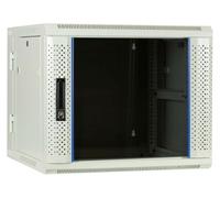 9 HE Armario para servidor, wendbares Caja de pared con puerta de cristal, Blanco (Alto) 600 x 600 x 501 mm