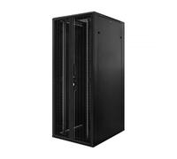 DSIT Armario de servidor 42U con puertas delanteras y traseras perforadas dobles 1200x800x2000 (DxBxH) - Negro - Carga máxima 800 kg - Cerradero con llave