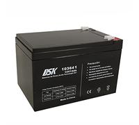DSK 103641 - Batería de Plomo con Tecnología Gel AGM Recargable y Sellada de 12V 12Ah Ideal para aparatos de movilidad eléctrica Soporta ciclos más prolongados de uso Si se rompe, el gel no se derrama