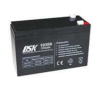 DSK Batería Recargable 12V 6Ah - Adaptador Universal F1/F2 Incluido - Medidas 151x50x96mm - para SAI, Alarma, Coches y Motos Infantiles...