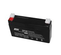DSK 10318 - Batería de Plomo AGM Recargable y Sellada de 6V y 1,2Ah. Ideal para Coche y Motos eléctricos para niños, Patinetes, Sistemas SAI, Sistemas de Seguridad y comunicación, Luz de Emergencia