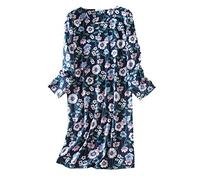 DSKK Camisón de algodón de Manga Larga para Mujer,Ropa de Dormir Mujer (6#, S)