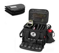 DSLEAF Bolsa táctica para Pistola con 3 Estuches para Pistola, Bolsa para Pistola con 12 Ranuras para revistas y Bolsillos adicionales para Disparar y Cazar (diseño Patentado)