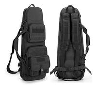 DSLEAF Estuche Blando para Rifle de 81 cm, Mochila para Rifle táctico y Bolsa para Rifle Acolchada Cazar y Disparar