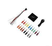 DSLogic U2Basic - Analizador lógico de 16 canales, dispositivo USB de 100 MHz para pruebas de circuitos para análisis de protocolo spi I2C, desarrollo integrado, pequeña herramienta negra
