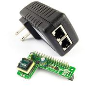 DSLRKIT Gigabit PoE Kit (12.5watt PoE Hat + Gigabit PoE Injector) Power Over Ethernet for Raspberry Pi 4B 3B+ 3B Plus