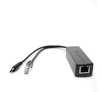 DSLRKIT Gigabit USB Type C Active PoE Splitter 48V to 5V IEEE802.3af Power Over Ethernet for Raspberry Pi 4 4B