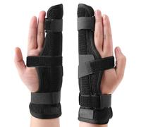 DSLSQD Férula de dedo de gatillo, férula ajustable para dedo índice, soporte de dedo mejorado, estabilizador de dedo para pulgar, anillo medio, índice, enderezador roto (M)