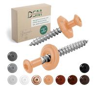 DSM Tornillos de fontanería marrón cobre 4,5 x 60 mm, acero inoxidable A2, lacado RAL 8004, con arandela de sellado EPDM (15 mm), accionamiento TX, similar a DIN 7995/DIN 9171, tornillo de chapa