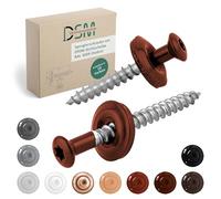 DSM | Tornillos Spengler oxidorojo 4,5 x 35 mm | Acero inoxidable A2 - lacado RAL 3009 | con arandela de sellado EPDM (15 mm) | rosca TX | similar a DIN 7995 / DIN 9171 | tornillo para chapa ondulada