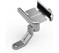 DSMBKS Soporte de teléfono celular de motocicleta para B-MW C650 SPORT C650GT C 650 GT 2012-2020 Accesorios de motocicleta Manillar Soporte de teléfono móvil Soporte de GPS Soporte de espejo Plata