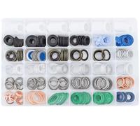 Dsnaduo 330 juntas de tapón de drenaje de aceite de motor de 36 tamaños, kits de surtido de arandelas reemplazan 097-119, 097-115, 097-139, 097-021, 097-025, N0138157, 11026-01M02, 90430-240003