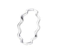 Dsnyu Anillo de compromiso para mujer, anillo de compromiso de oro blanco de 9 K / 14 quilates, redondo, joyería de boda para esposa, N 1/2, No es una piedra preciosa