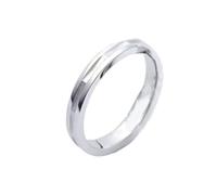 Dsnyu Anillos de compromiso de plata para mujer, anillo de eternidad Pt950 y oro blanco de 9K/14K/18K, L 1/2, Oro blanco de 14 quilates, No es una piedra preciosa