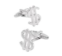 Dsnyu - Gemelos de plata para hombre, gemelos, retro, geométrico, camisa, traje de joyería para boda, 1.9x1.5CM, No Gemstone