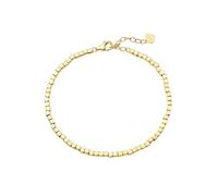 Dsnyu Pulsera de moda para mujer, pulsera de joyería geométrica, joyería de oro amarillo, moda para mamá, esposa, novia, 6inches, Oro amarillo de 14 quilates, No es una piedra preciosa