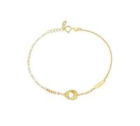 Dsnyu Pulsera de moda para mujer, vintage, joyería de cadena de oro amarillo, moda para mamá, esposa, novia, 7inches, Oro amarillo de 14 quilates, No es una piedra preciosa