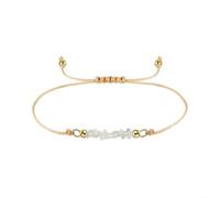 Dsnyu Pulsera de plata de ley 925 para mujer, pulsera de cadena con piedras naturales, 25CM, No es una piedra preciosa