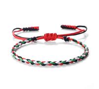 Dsnyu Pulseras de cuentas para mujer, pulseras de piedra para hombre, cuentas trenzadas ajustables, turquesa malaquita para cumpleaños, 1 unidad, 6.69"-11", No es una piedra preciosa