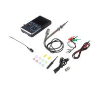 DSO-TC4 3-en-1 Osciloscopio 10MHz 48Ms/s Componente Probador con Generador de Señal Transistor y Prueba de Diodo Pantalla TFT de 2.8 pulgadas Batería Recargable