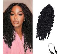 Dsoar Extensiones de Cabello Humano Micro Crochet 100 g 22 Pulgadas Pre-looped Water Wave Hair Bundle para Trenzar Extensiones de Cabello Rizado de Color Natural