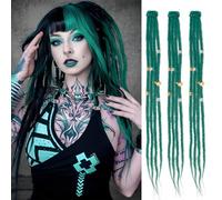Dsoar Extensiones Delgadas Dreadlock 20 Pulgadas Clip In Dreads Handmade Dreads 3Pcs Crochet Loc Extensiones(BD#)