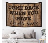 Dsocuiubos Accesorios de habitación para adolescentes y niños que vuelven cuando tienes tacos y alcohol. Tapiz de decoración estética para dormitorio (tamaño : 100 x 150 cm)