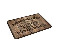Dsocuiubos Alfombra de invierno al aire libre golpea lentamente así que tengo tiempo para ponerme los pantalones, alfombras para cocina, decoración de porche frontal de otoño (tamaño : 50 x 80 cm)